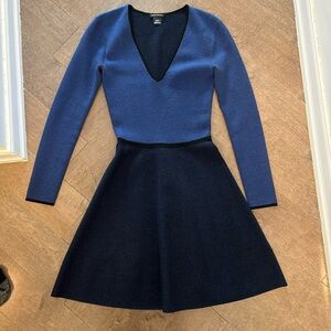 Two tone knit dress